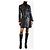 Courreges Schwarzer Vinylmantel - Größe UK 8
