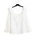Celine 2020 Top FR40 White Linen ruffled blouse top UK12 US10 Céline Blanc - vue 5