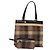 Borsa Tote Burberry Nova Check in lana beige nero oro Auth BD1763 D'oro