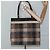 Borsa Tote Burberry Nova Check in lana beige nero oro Auth BD1763 D'oro - vista 31