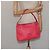 Bolso de Hombro Gancini de Cuero Rosa Plata Salvatore Ferragamo Auth MX210 - vista 23