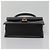 Borsa a mano GUCCI in pelle nera e oro 000 46 0096 Auth ep8407 Nero D'oro - vista 5