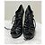 Yves Saint Laurent Hortense in pelle nera YSL 105 Zeppe stringate Nero - vista 4