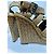 Bottega Veneta Zeppe Inteccriato in pelle color cuoio Marrone - vista 6
