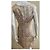 Marchesa Vestido de corte recto de jacquard de lamé dorado - vista 4