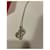 Collier Pendentif Chaîne d'Ancre Hermès Argent Argenté  - vue 2