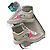 Chanel High-Top Sneaker Leder grau rosa