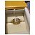 Anello Fendi in metallo e cristallo oro D'oro - vista 3