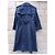 Casaco / trench de algodão da coleção SS 2013 da Chanel e Karl Lagerfeld 13P Azul marinho - vista 18