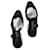 Chanel CC Tweed e Pelle Slingbacks Nero  - vista 10