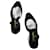 Chanel CC Tweed e Pelle Slingbacks Nero  - vista 11