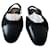 Chanel CC Tweed e Pelle Slingbacks Nero  - vista 13