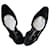Chanel CC Tweed e Pelle Slingbacks Nero  - vista 17