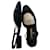 Chanel CC Tweed e Pelle Slingbacks Nero  - vista 5