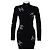 Chanel Coco neige Kleid aus Kaschmir schwarz