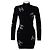Chanel Coco neige Kleid aus Kaschmir schwarz - Ansicht 2