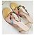 Gianvito Rossi Shanti Thong Dourado - vista 3