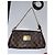 Clutch Louis Vuitton Eva Damier Marrone Scuro - vista 2