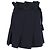 Jupe mini plissée à nœud Sandro Paris en polyester bleu marine