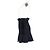Jupe mini plissée à nœud Sandro Paris en polyester bleu marine - vue 5