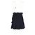Jupe mini plissée à nœud Sandro Paris en polyester bleu marine - vue 6