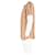 Camicia a maniche corte a righe in cotone marrone Prada - vista 5