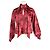 Blusa de satén de seda con estampado de serpiente en rojo de Ganni Roja - vista 4