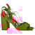  Aquazzura Austin Strappy Sandal Heels in Orange Suede  ref.2152959