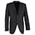 Dolce & Gabbana Striped Single Breasted Blazer in Black Wool  ref.2153051