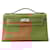 Hermès Hermes Kelly Gold Swift Handbag Pochette Golden Leather  ref.2153690