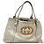 GUCCI Interlocking Tote Bag Leder Gold 162094 Auth KD453 Golden