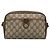 GUCCI GG Supreme Web Sherry Line Bolsa PVC Bege Ouro 116 02 089 Auth BD1622 Dourado - vista 13