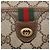 GUCCI GG Supreme Web Sherry Line Bolsa PVC Bege Ouro 116 02 089 Auth BD1622 Dourado - vista 17