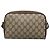 GUCCI GG Supreme Web Sherry Line Bolsa PVC Bege Ouro 116 02 089 Auth BD1622 Dourado - vista 2