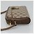 GUCCI GG Supreme Web Sherry Line Bolsa PVC Bege Ouro 116 02 089 Auth BD1622 Dourado - vista 4