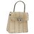 Borsa a mano Gancini in vinile trasparente argento Auth BD1554 di Salvatore Ferragamo