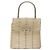 Borsa a mano Gancini in vinile trasparente argento Auth BD1554 di Salvatore Ferragamo - vista 13
