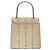 Borsa a mano Gancini in vinile trasparente argento Auth BD1554 di Salvatore Ferragamo - vista 2