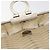 Borsa a mano Gancini in vinile trasparente argento Auth BD1554 di Salvatore Ferragamo - vista 9