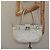 Borsa a Spalla Gancini in Pelle Bianca Argento Auth KD545 di Salvatore Ferragamo Bianco - vista 25