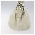 Borsa a Spalla Gancini in Pelle Bianca Argento Auth KD545 di Salvatore Ferragamo Bianco - vista 3