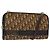 Borsa a spalla in tela Trotter Christian Dior marrone oro Auth ep8530 D'oro