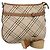 Borsa a spalla Burberry Nova Check Blue Label in tela beige Auth BD1720