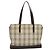 Burberry Nova Check Tote Bag aus Canvas Beige Silber Authentisch KD427 - Ansicht 13