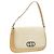 Borsa a Spalla GG Canvas GUCCI Beige Argento 001 3823 Auth BD1514