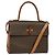 Céline Borsa a mano in tela Macadam CELINE in pelle PVC 2 in 1 marrone oro Auth BD1624 D'oro