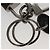 LOUIS VUITTON Monogram Eclipse Portachiavi LV Lock Charm M61951 LV Auth 116012 Monogramma - vista 10