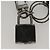 LOUIS VUITTON Monogram Eclipse Portachiavi LV Lock Charm M61951 LV Auth 116012 Monogramma - vista 4