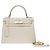 Hermès Sac HERMES Kelly 28 en Cuir Beige - 102628 - vue 3