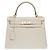 Hermès Sac HERMES Kelly 28 en Cuir Beige - 102628 - vue 4